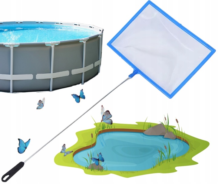 Síťka Podběrák Pro Čištění Bazénu Očka Akvária Pro Čištění Sítka