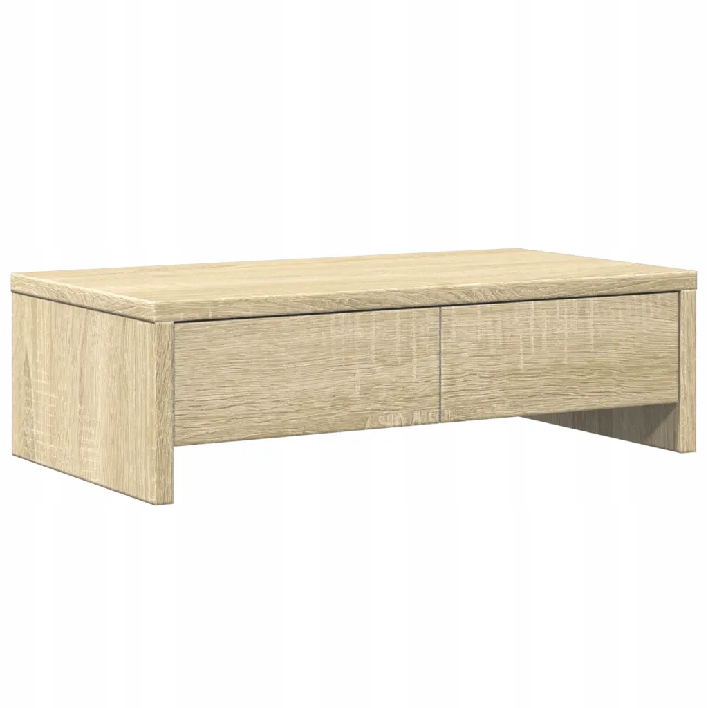 Podwójna podstawka pod monitor dąb sonoma 50 x 27 x 15 cm