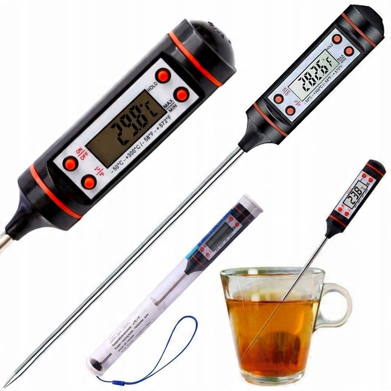

Termometr Kuchenny Cyfrowy LCD Sonda Mięsa Wina
