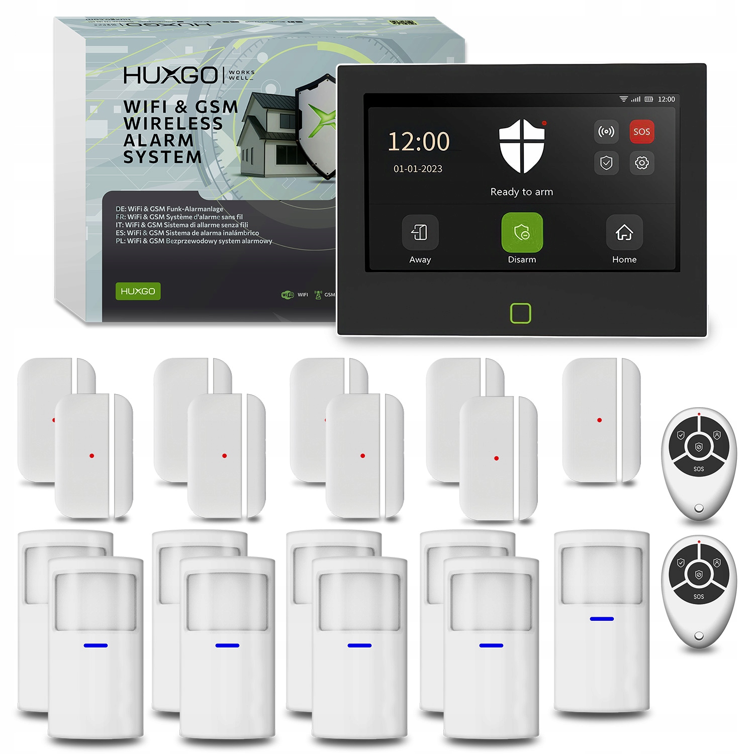 Bezdrôtový alarm WiFi Gsm 4G s aplikáciou Tuya, Huxgo HXA700 4G