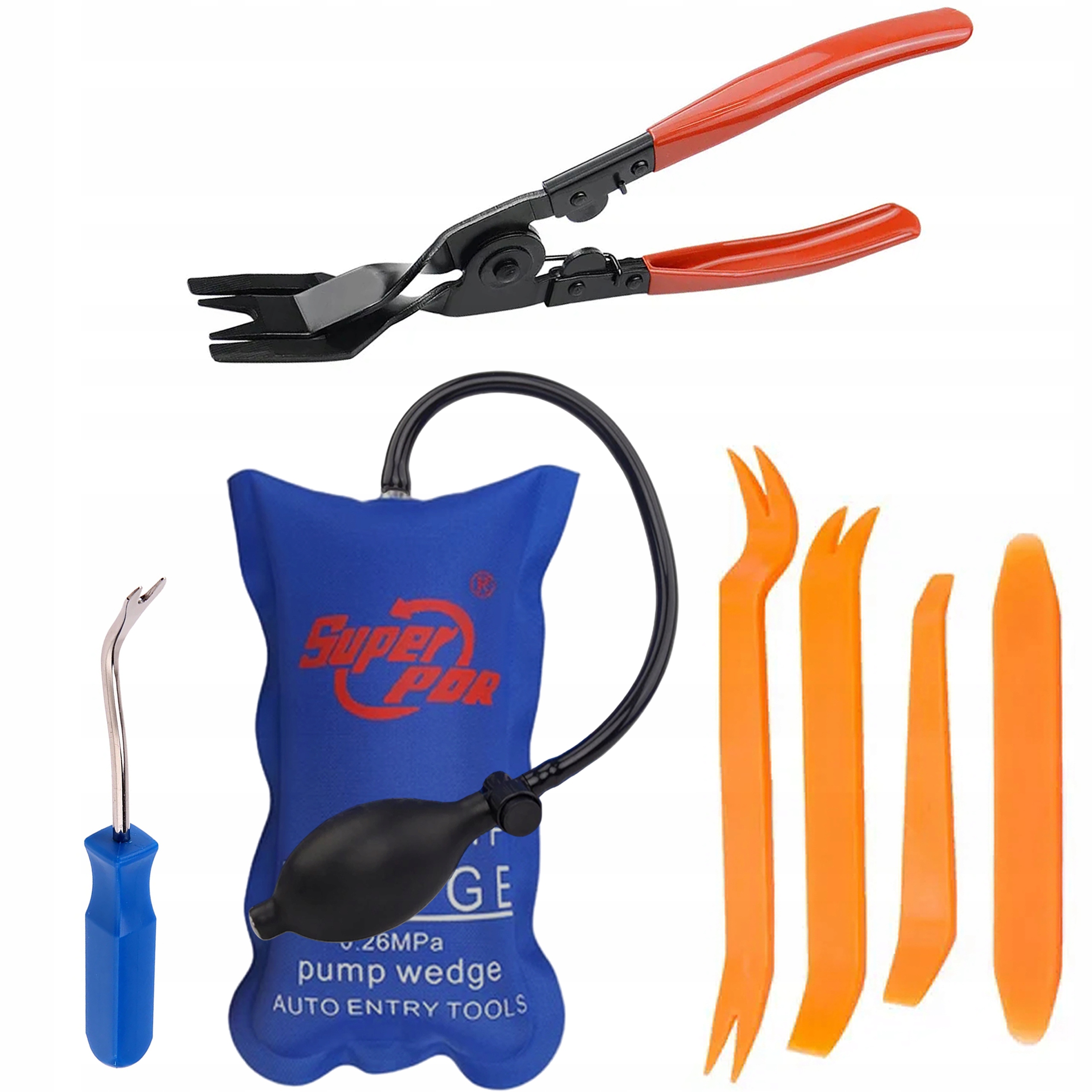 Sada Pdr Lžíce Plastové Stahovák Kleště Na Demontáž Čalounění Klín