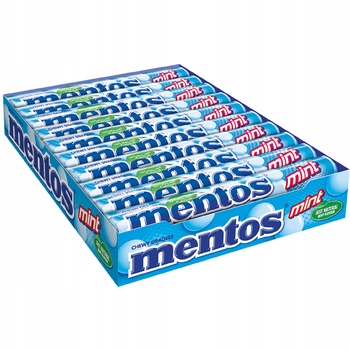 Levně 20x 38g Mentos Mátové mátové bonbóny Karton