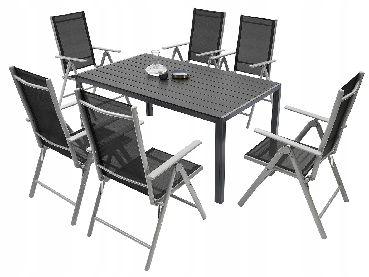 MEBLE OGRODOWE ZESTAW STÓŁ 6+1 NA TARAS BALKON Producent MAT-COMPANY