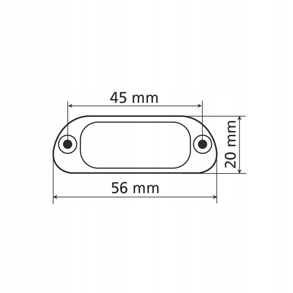 - 4 punktowe oświetlenie tablicy rejestracyjnej LED, białe, zatwierdzone do Numer katalogowy części 90162