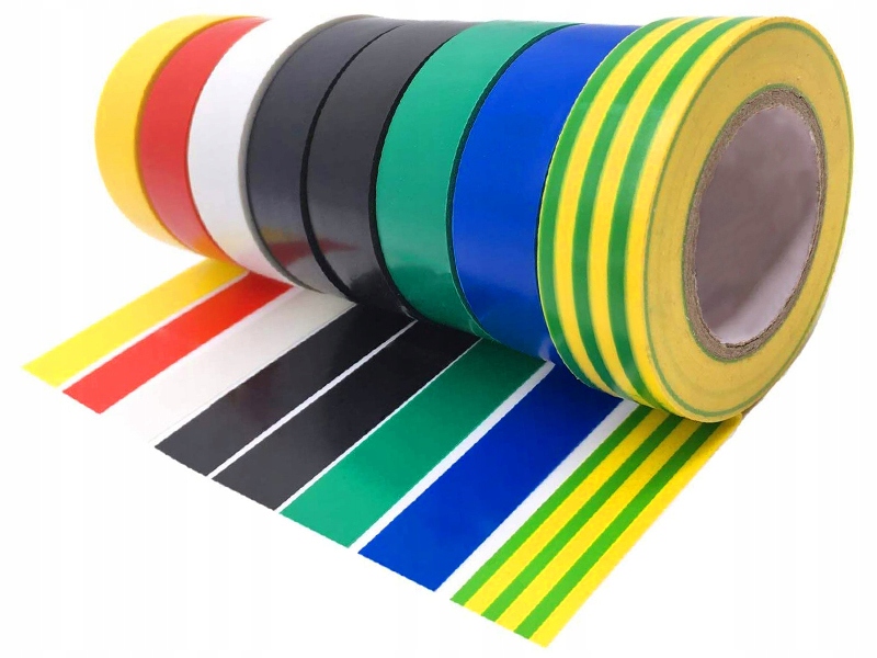 

8x Taśma Izolacyjna Czarna Wodoodporna 18mm 10m