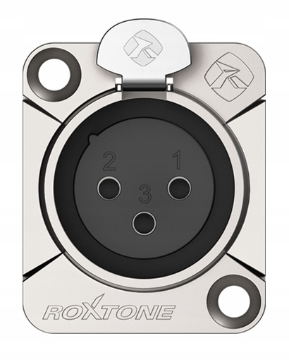 GNIAZDO XLR 3 PIN ŻEŃSKIE ROXTONE RX3FD-NT MONTAŻ Kod producenta RX3FD-NT