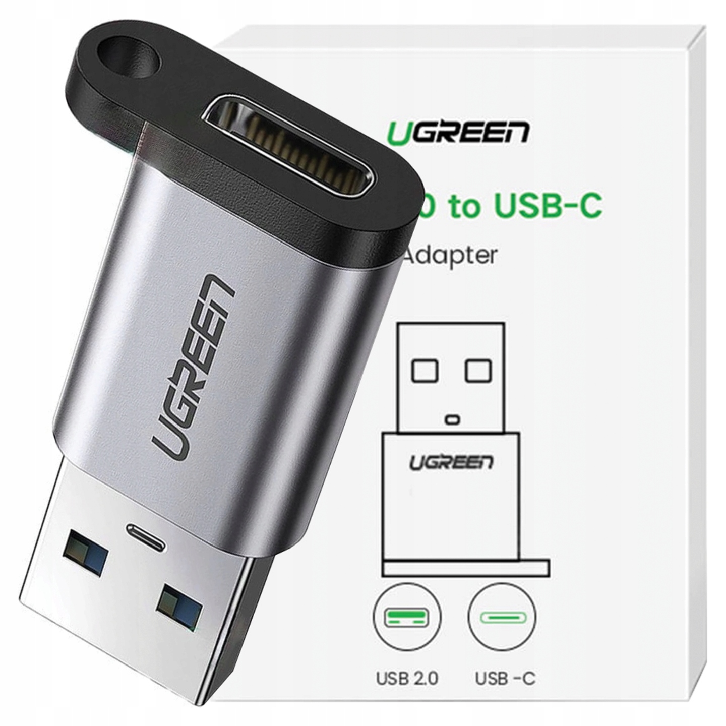 Adapter Usb 3.0 do Usb-c 3.1 Pd Ugreen US276 (szary)