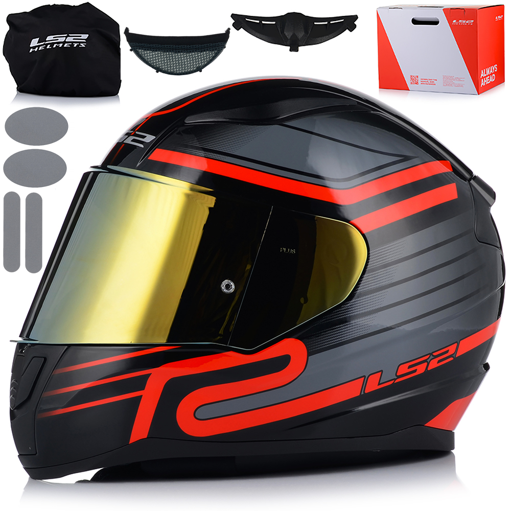 Motocyklová Prilba LS2 FF353 Rapid II Circuit Ece 22.06 Zlaté Sklo