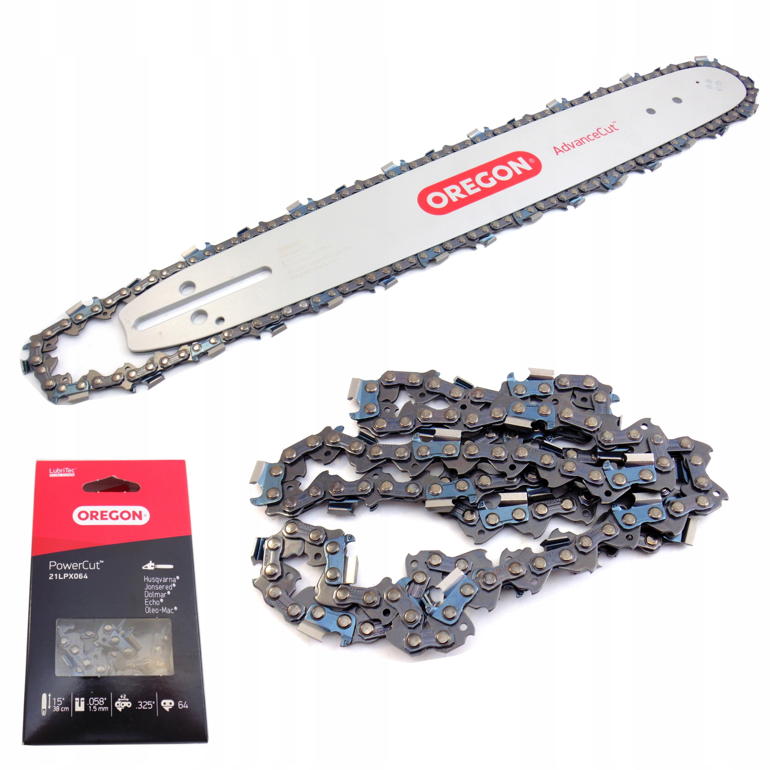 

Prowadnica 38cm 325' 1,5 Piła Husqvarna 2 Łańcuchy