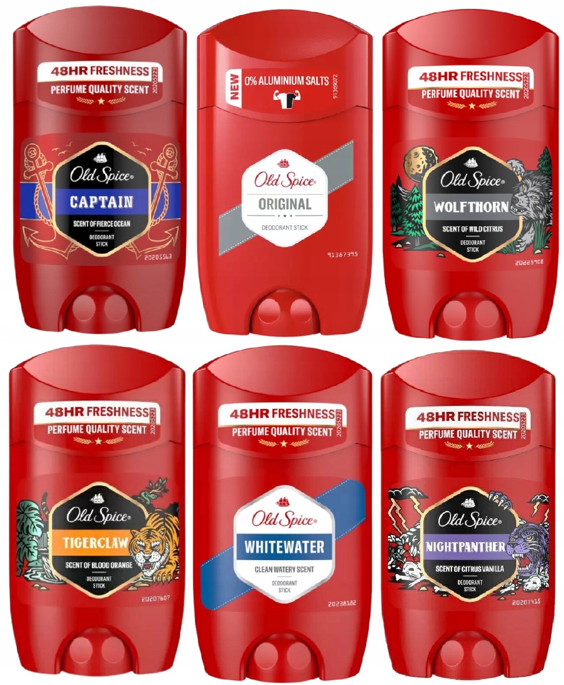 Pánský antiperspirant deodorant tyčinka Old Spice 50 ml, sada 6 ks