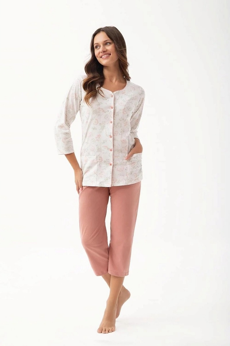 Dámské Pyžamo Luna 668/4XL Máta Rez