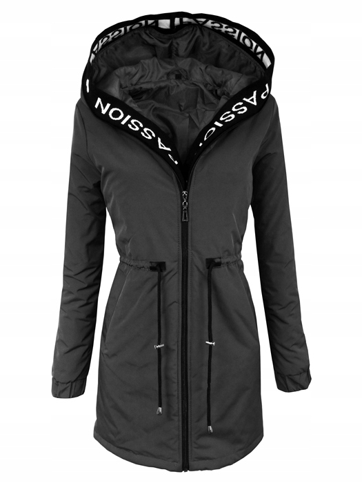 WIOSENNA Kurtka Parka PA Damska KOLORY _ XS Długość do bioder