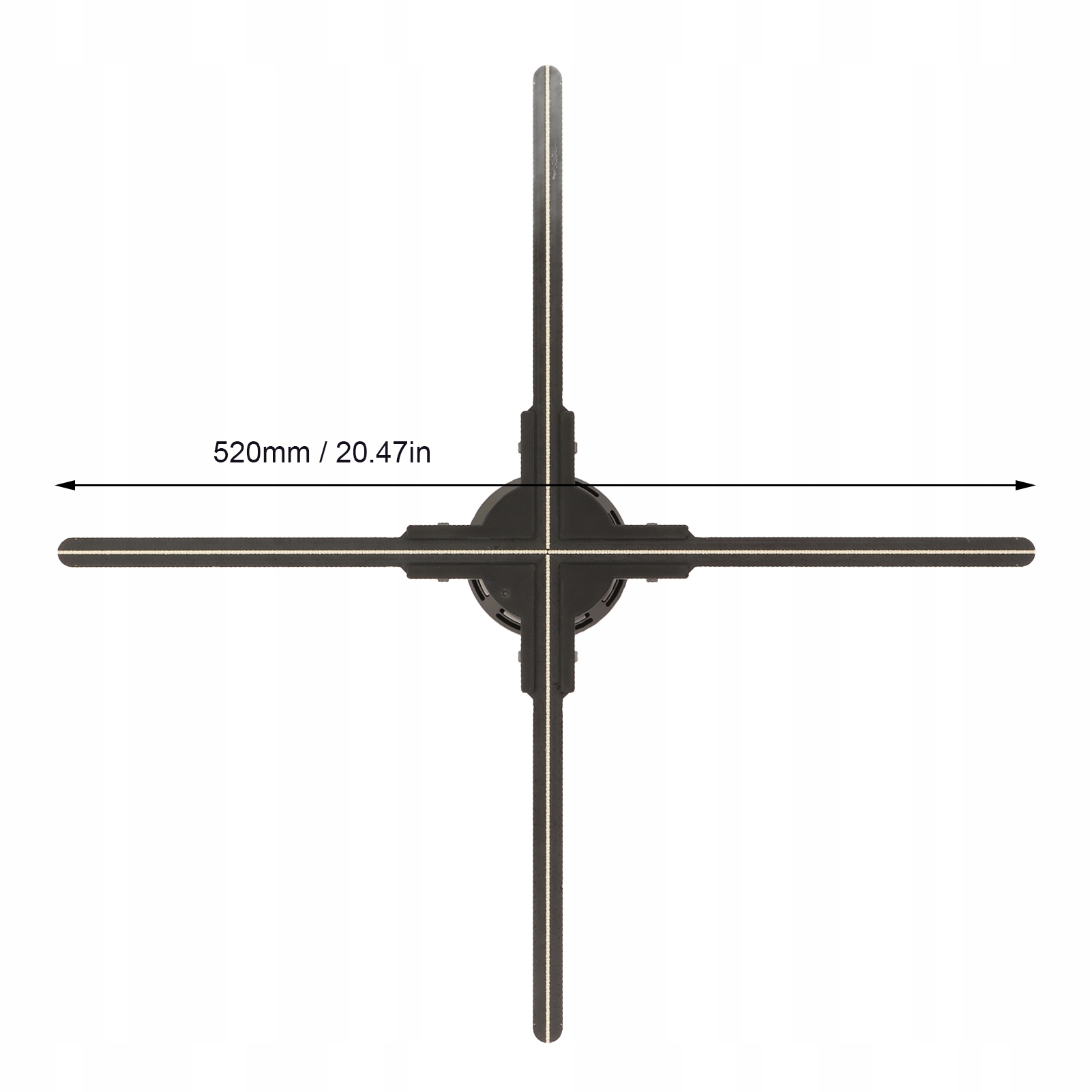 PROJEKTOR Z HOLOGRAMEM WiFi 3D 520X520MM 624LED Marka bez marki