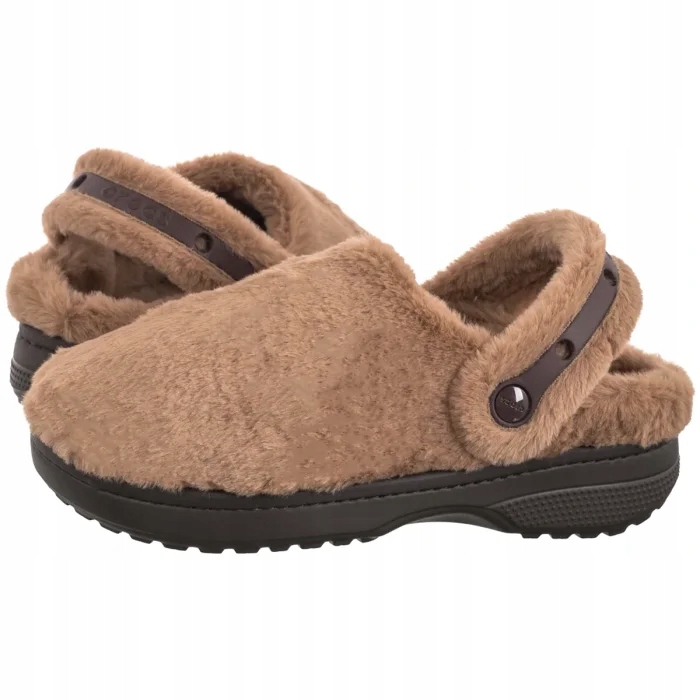 Boty Pantofle Crocs Classic Unfurgettable Clog Chocolate 211116 Béžová