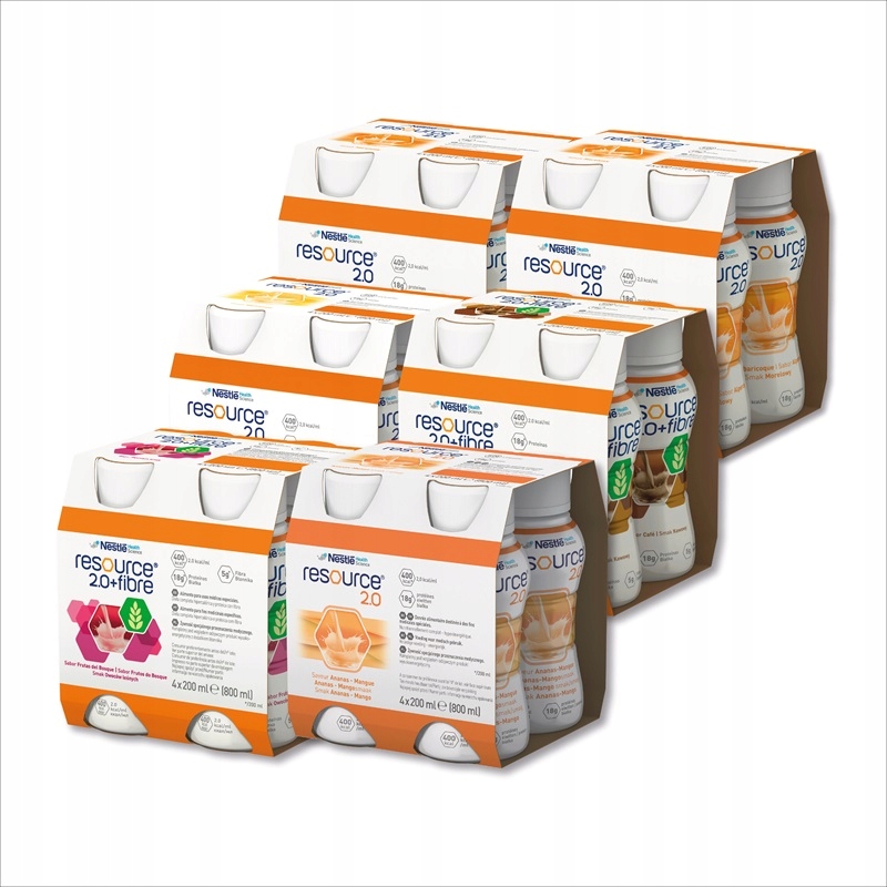 Nestle Resource 2.0 Fibre mix smaków 24 x 200 ml