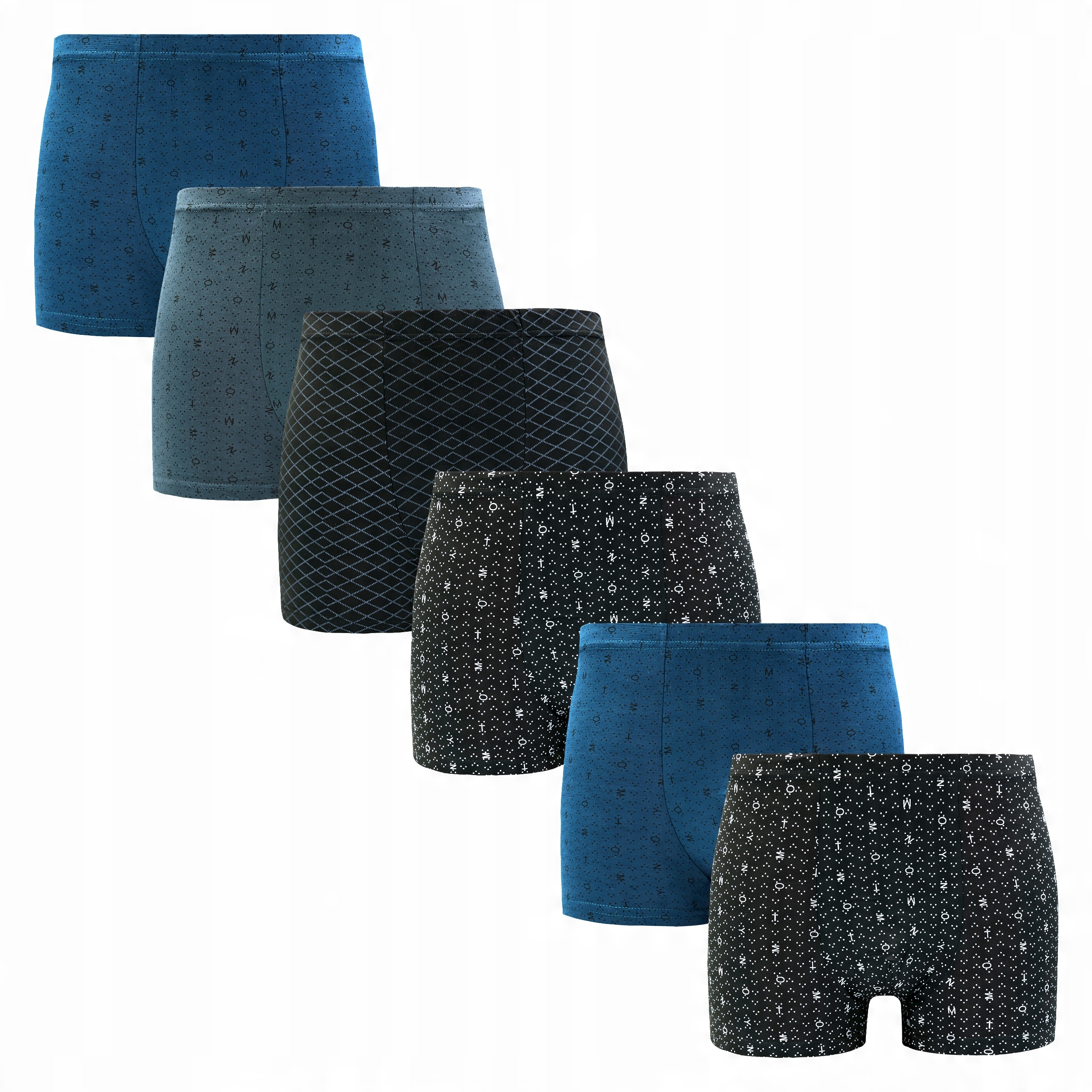 

6x Bokserki Bambusowe Męskie Antybakteryjne 5XL