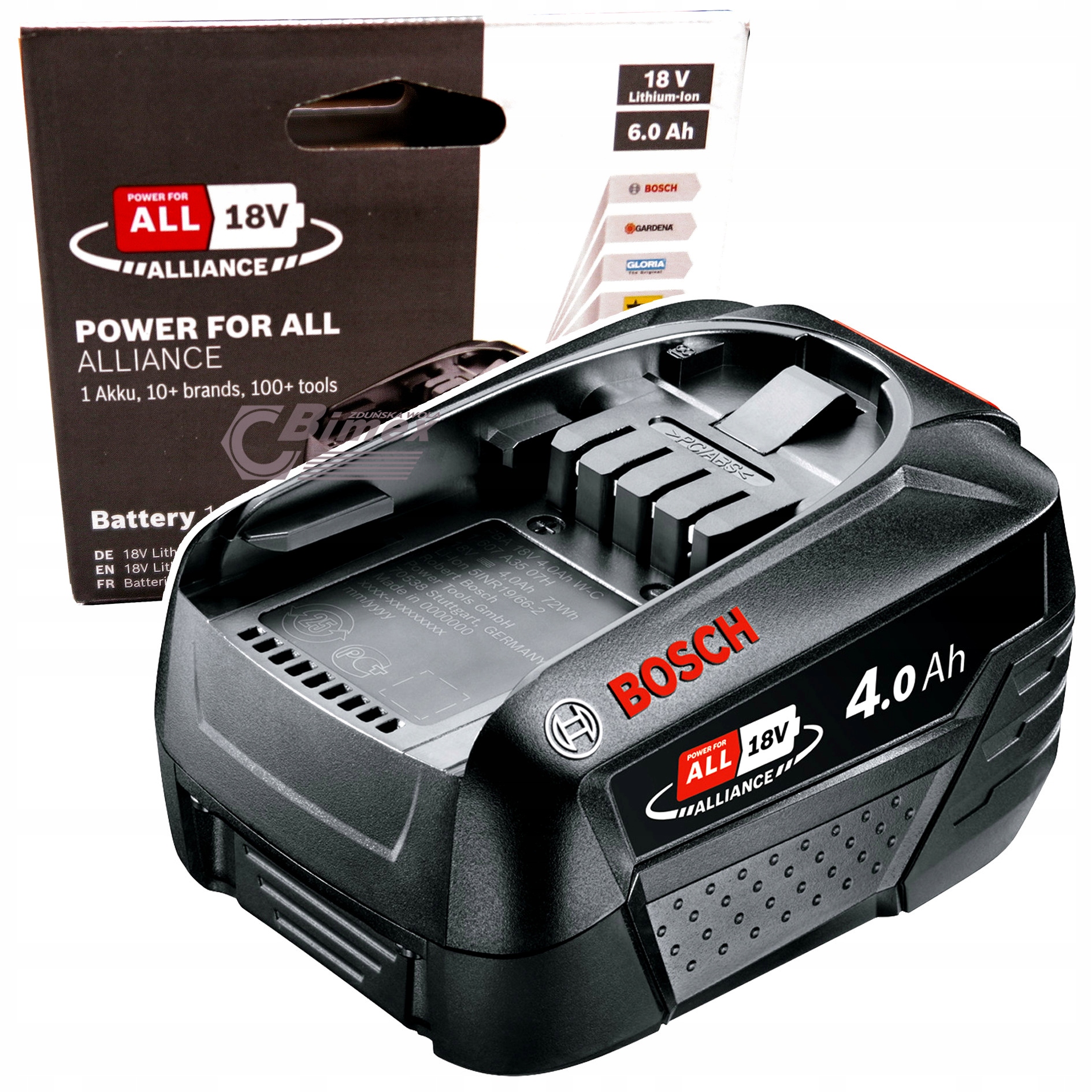 Akumulator Bosch Pba 18V 4.0Ah 1600A011T8 Do lini Zielonej