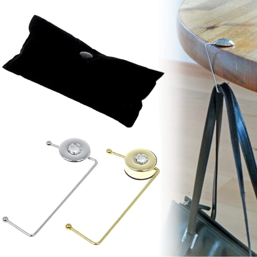 Wieszak, zawieszka, uchwyt przenośny na torebkę Princess 2 szt. + etui