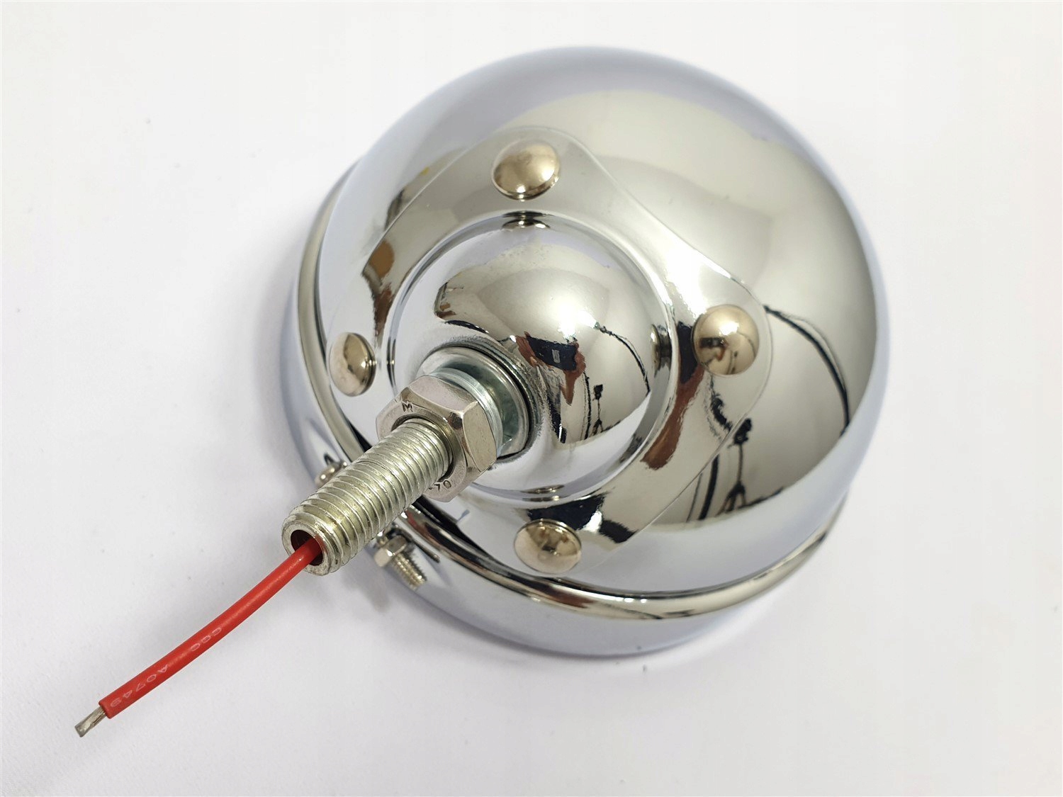 Obudowa lamp bocznych lightbary do Harley LED Part number klosze 4 5 chrom LED KC