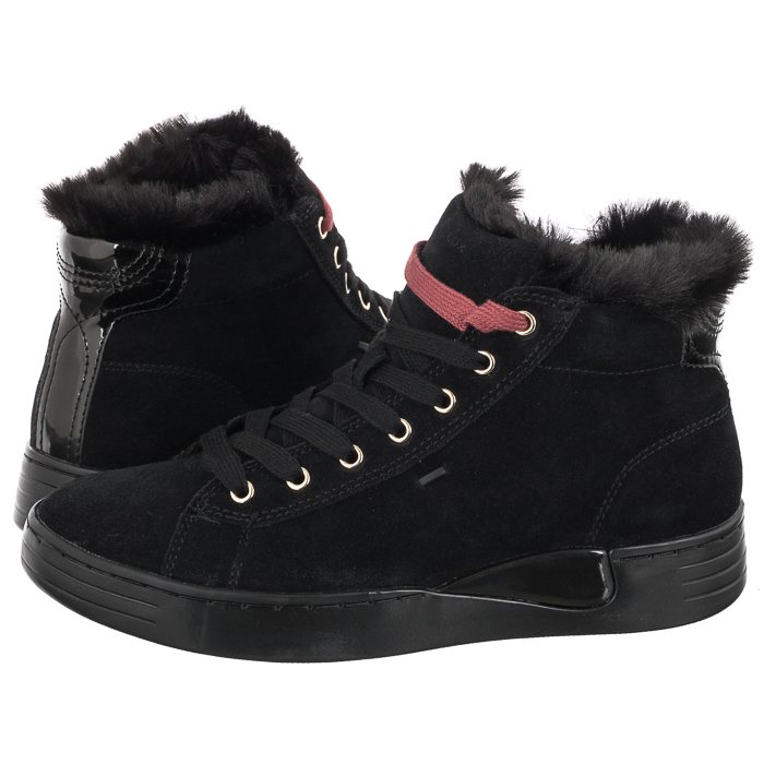 Dámské boty Kotníkové Boty Geox Lauressa D2624A černé