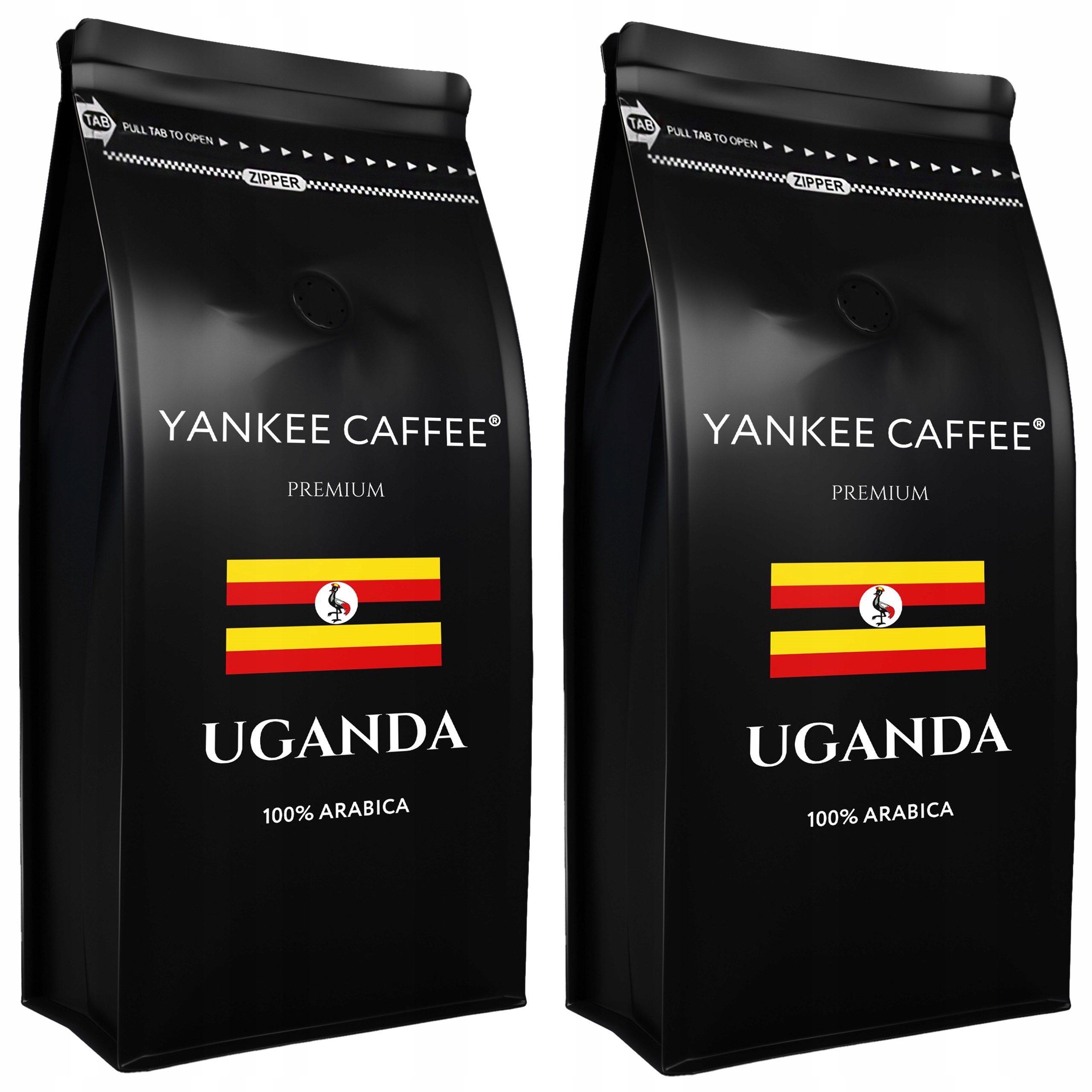 Levně Káva zrnková 2x1kg 100% Arabica Čerstvě pražená Uganda do kávovaru