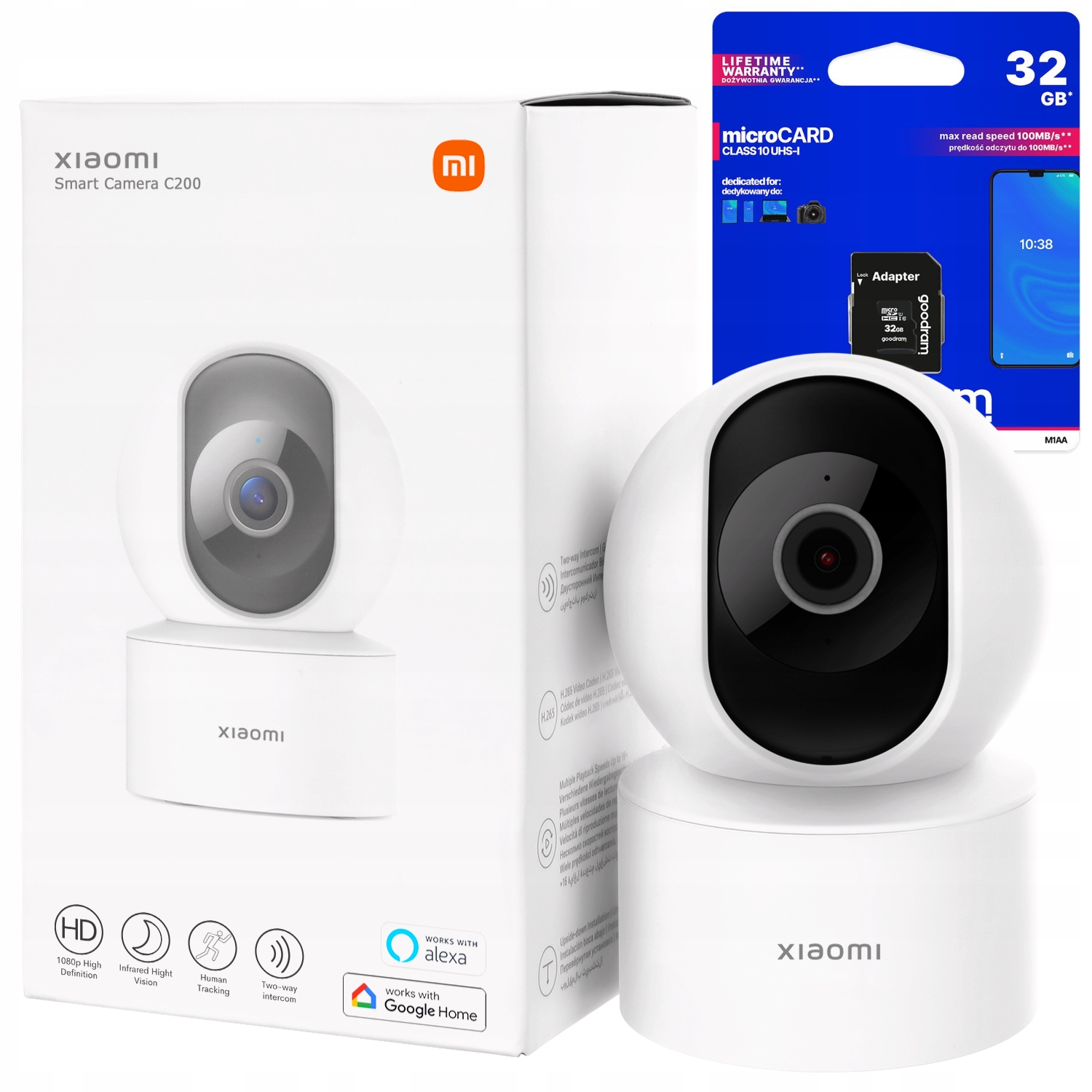 

Xiaomi MI Home 360° 1080p Kamera Ip Karta 32GB