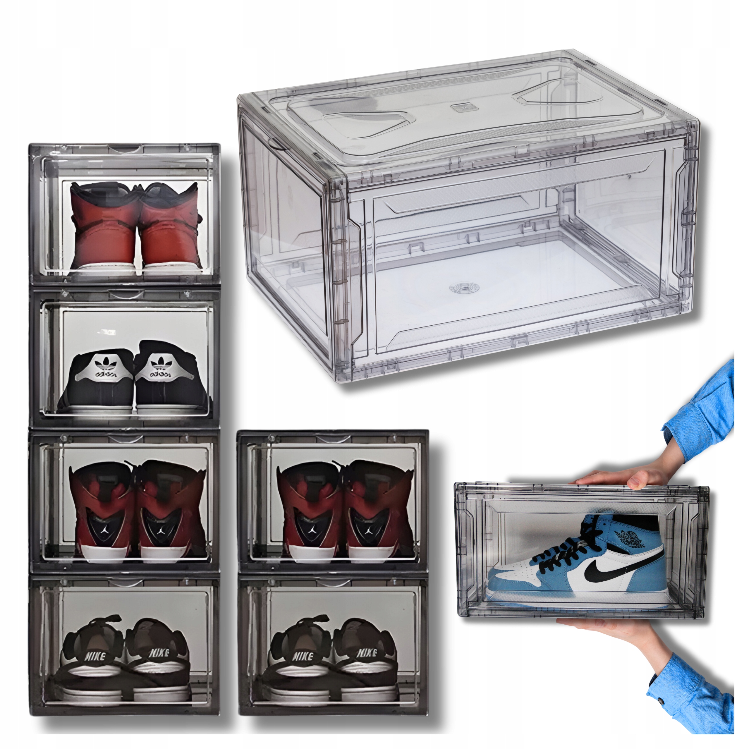 6 x Krabička Organizér Na Boty Premium na hračky akcesoria do kanceláře