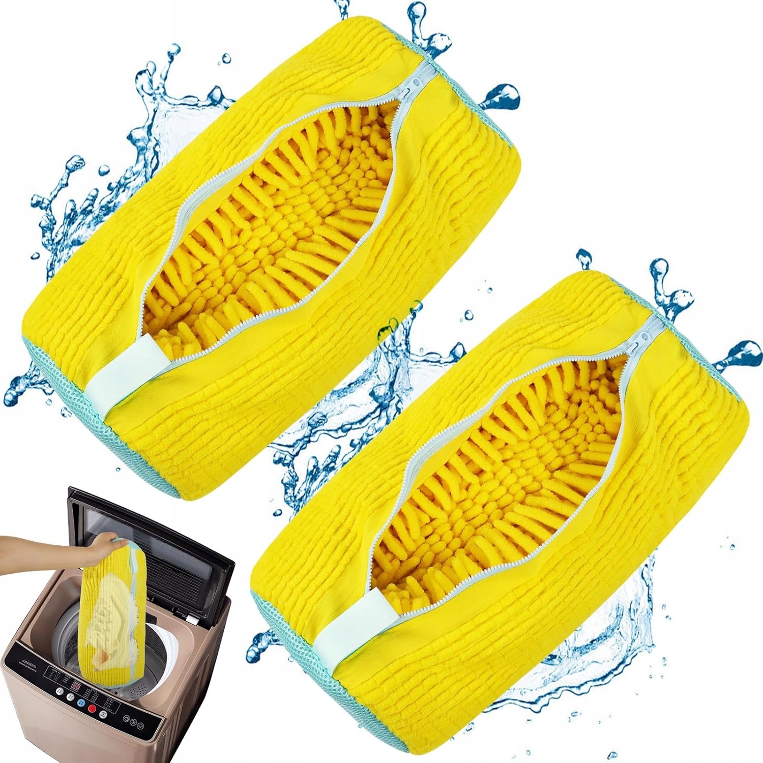 Levně Taška Na Boty Do Pračky, Taška Na Čištění Obuvi Se Zipem, 2 Kusy