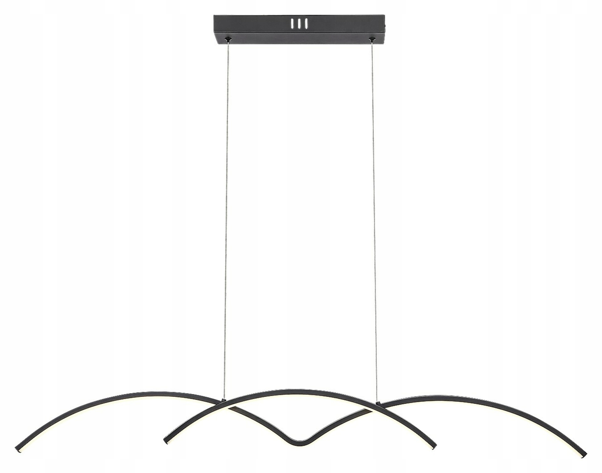 Rabalux River Led 40W závěsné svítidlo, 2000 lm, 105 cm, černá/bílá