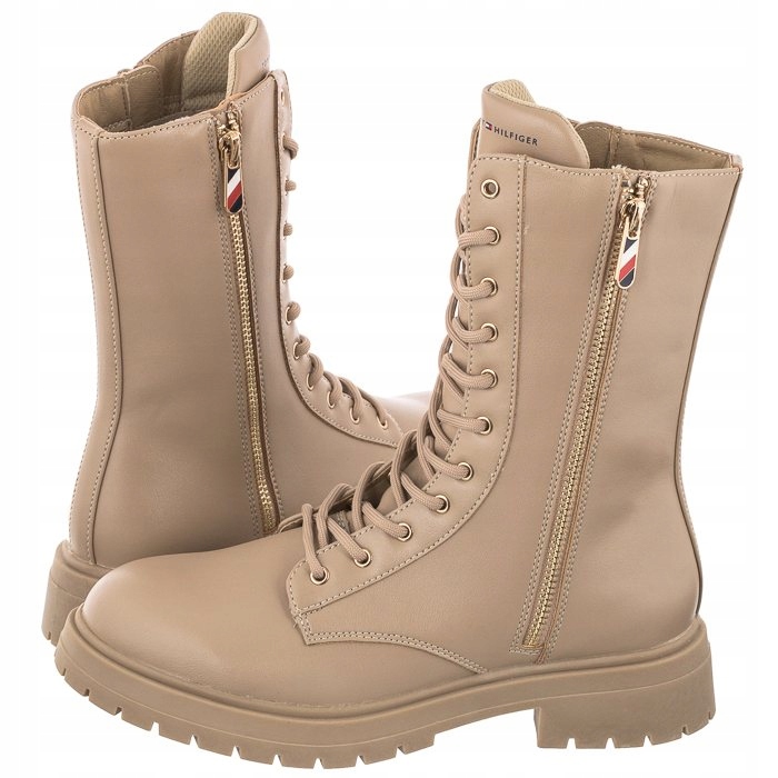 Dámské boty Tommy Hilfiger T3A5 Béžové