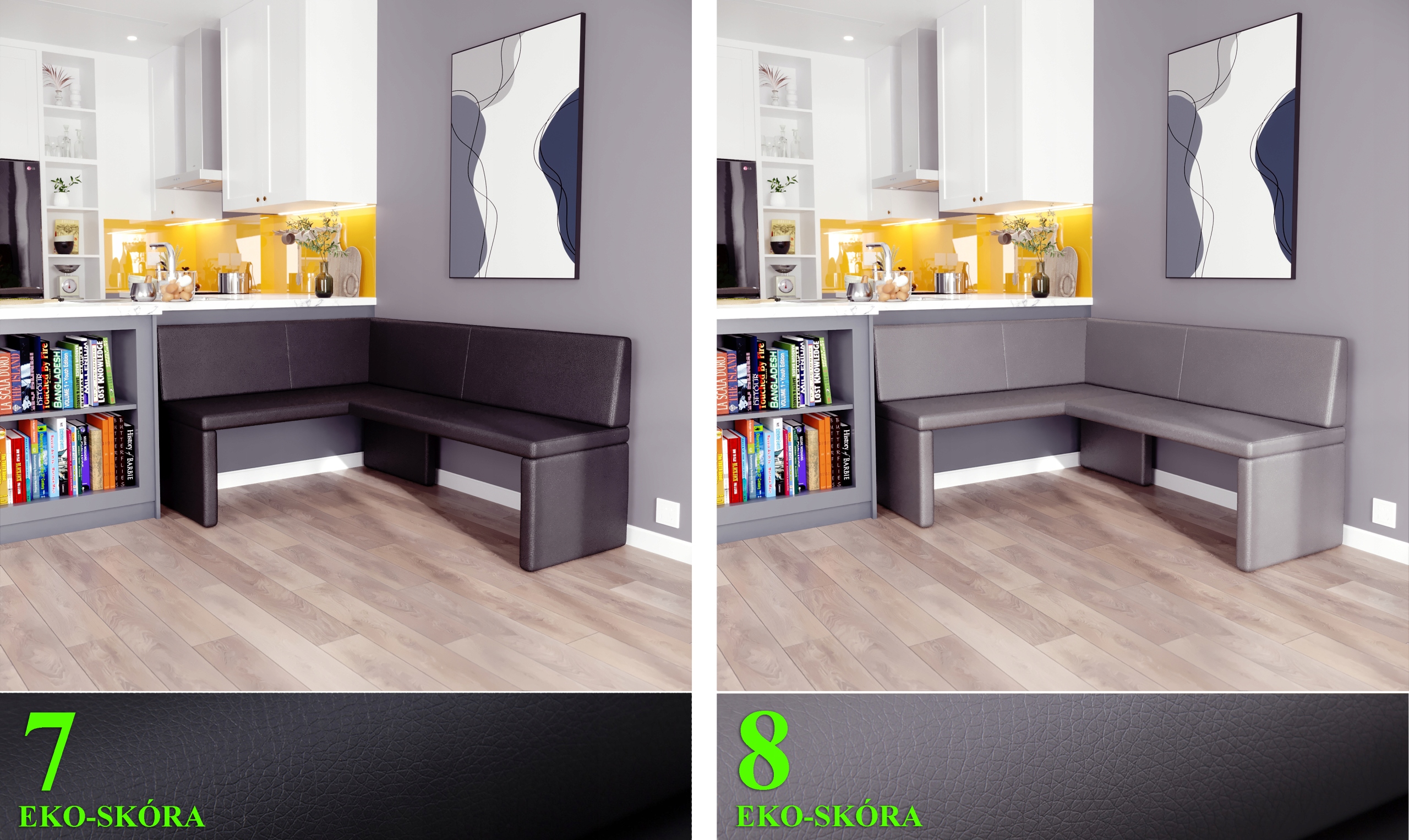 Narożnik kuchenny DUŻY OLGA Długość stołu 130 cm