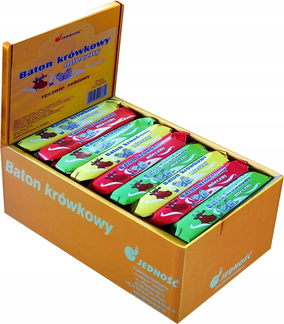 Jedność Baton Krówkowy Mleczny 36szt x 50g