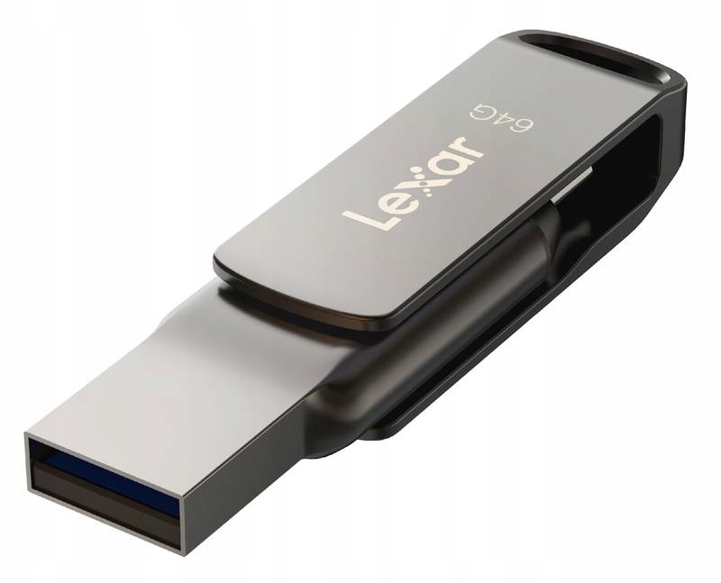 Pendrive 64 GB Lexar JumpDrive Dual Drive D400 USB 3.1 Type-C Pojemność 64 GB