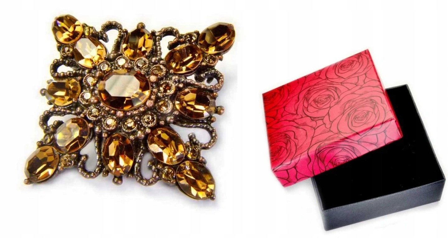 

Broszka Brązowa Podłużna Jablonex Prezent Gwiazdka