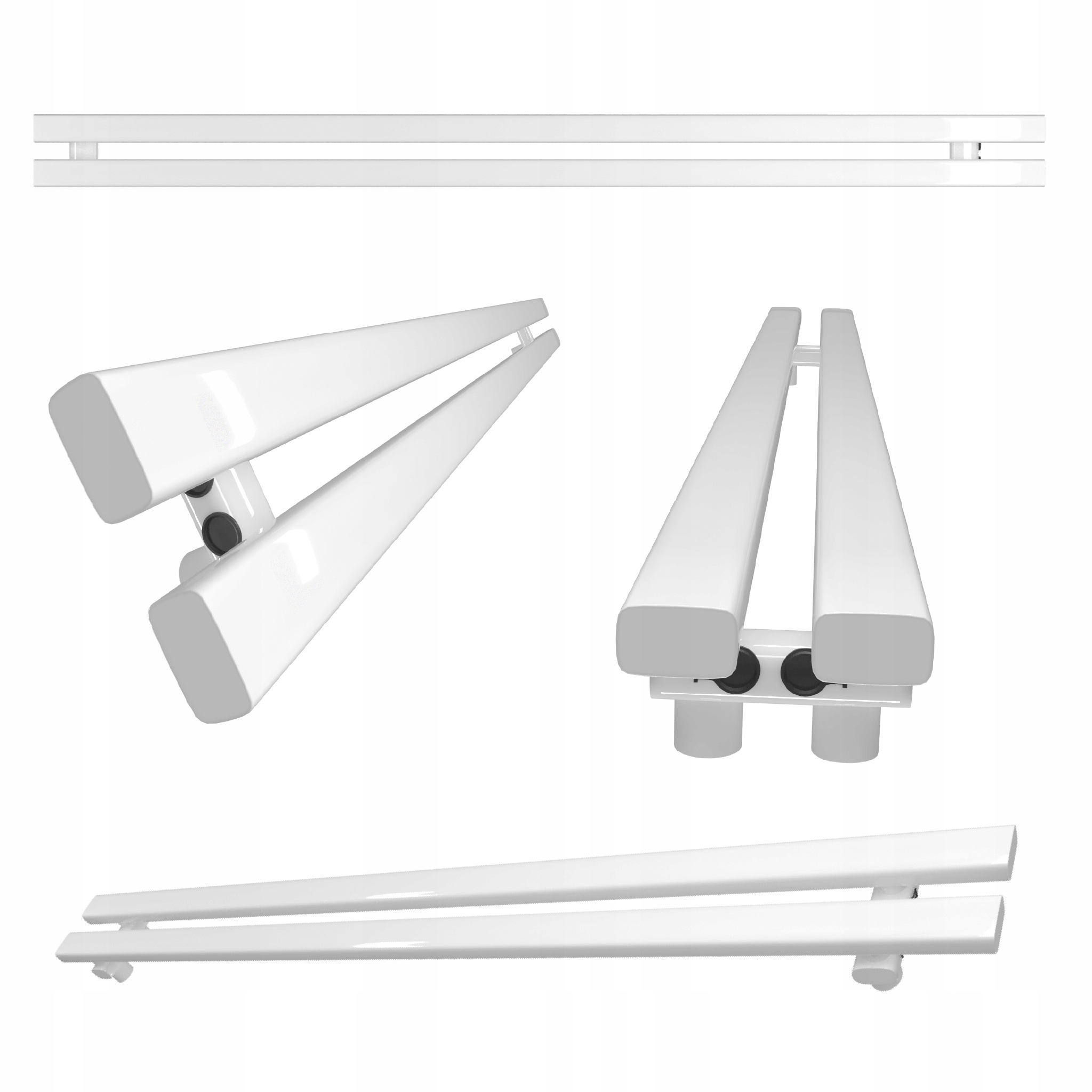 Horizontální Radiátor HORIZONT2 13x120 Bílý Lesk