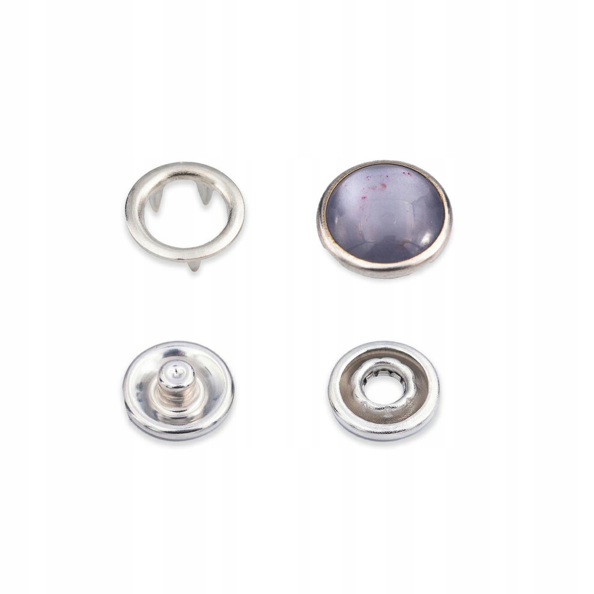 Cvoky druky kovové 9,5mm/200ks perlička Lazuli S95K305