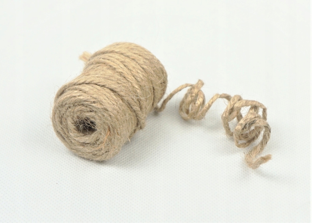 

Sznurek jutowy naturalny bez drucika 4mm x 21 m