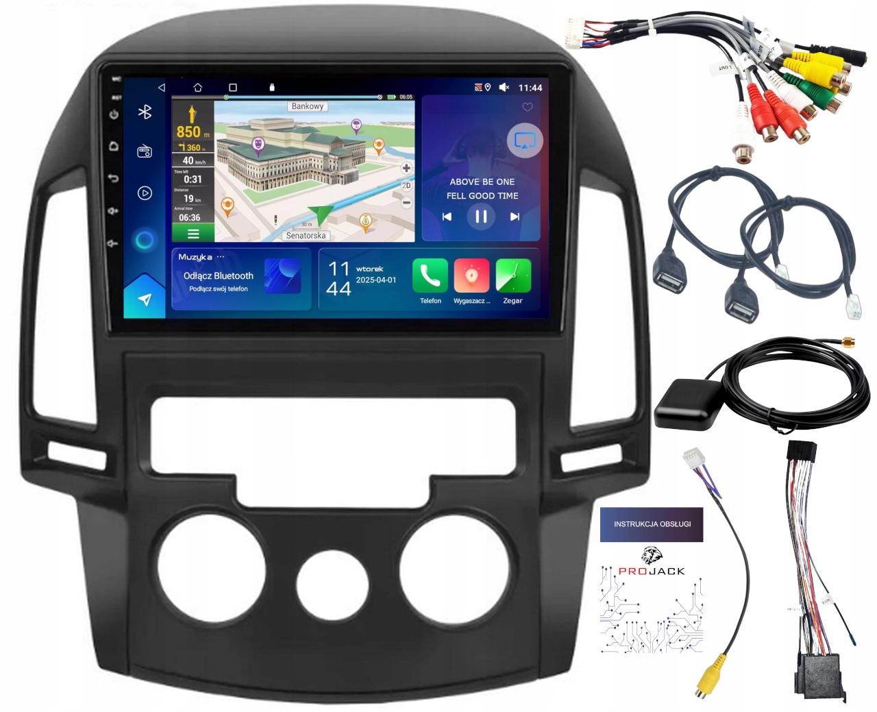 Autorádio Gps Hyundai I30 2006-2012 Wifi Carplay Usb 2 Gb 64 Gb