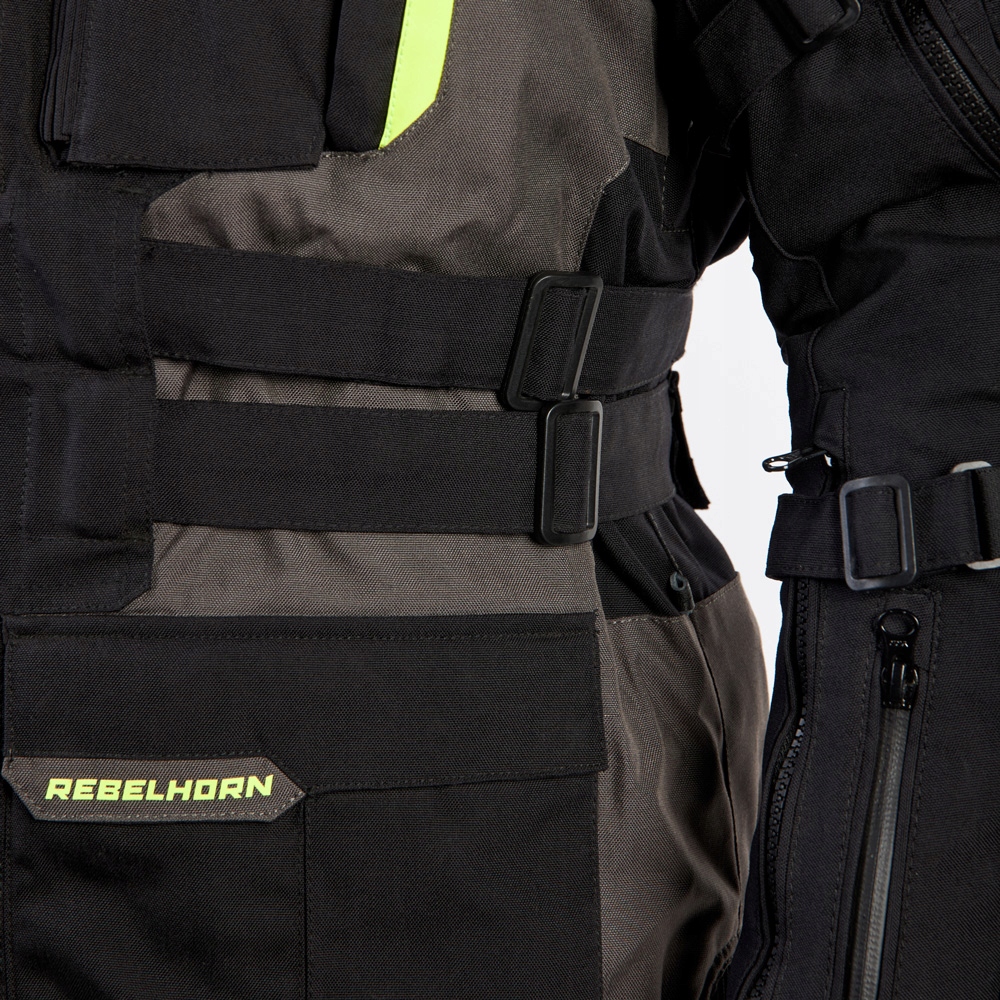 REBELHORN KURTKA MĘSKA PATROL BLACK FLO YELLOW XS Kolor czarny żółty