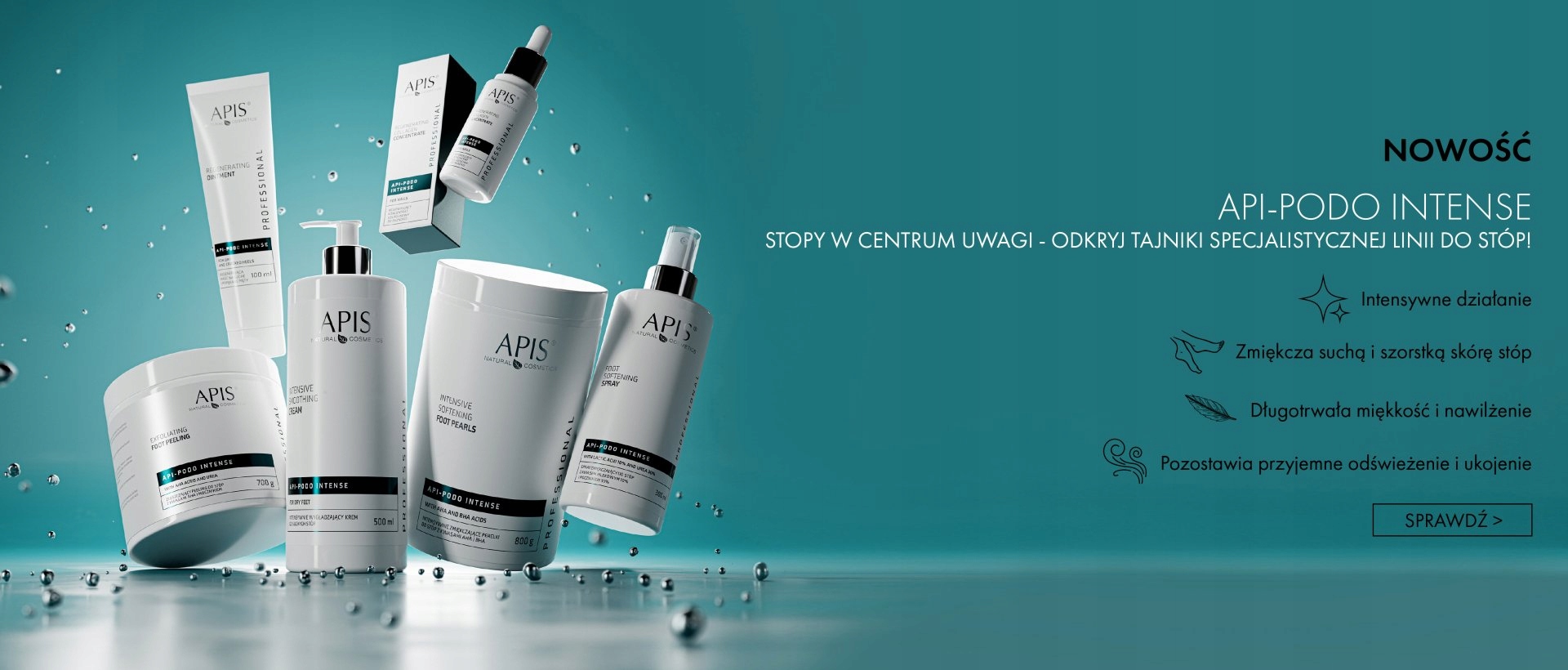 APIS API PODOINTENSE Koncentrat kolagenowy 30ml Przeznaczenie do paznokci