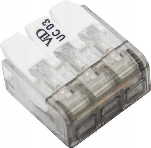 SZYBKOZŁĄCZKA 3x0,2-4mm ZŁĄCZKA KLAPKA P053 10SZT Przekrój żyły 0.2-4.0 mm²