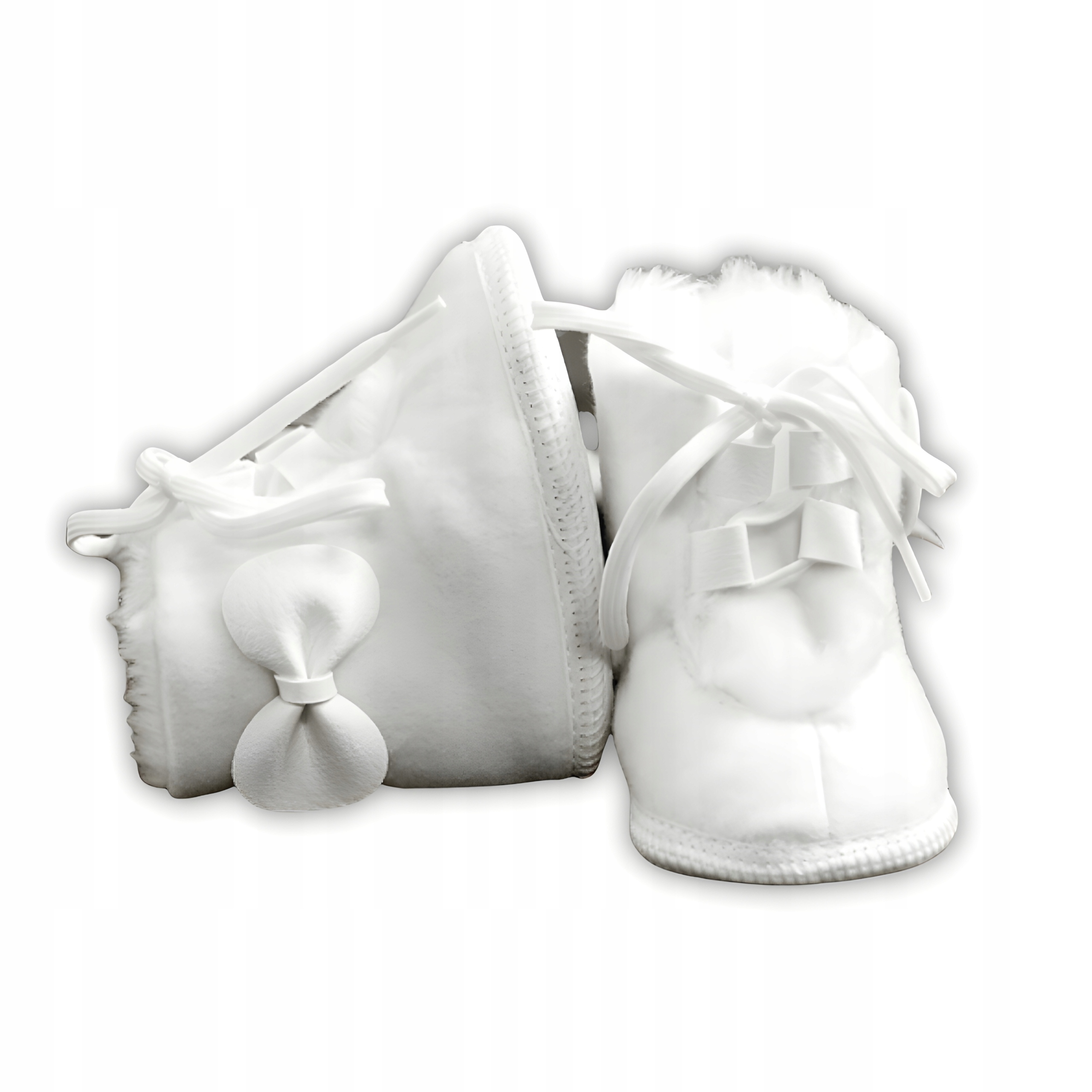 

Buciki niemowlęce na zimowe ocieplane do chrztu