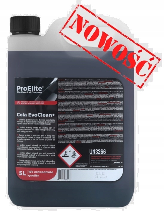 Cola EvoClean+ AKTYWNA PIANA DO MYCIA POJAZDÓW 5L Numer katalogowy producenta PRE200