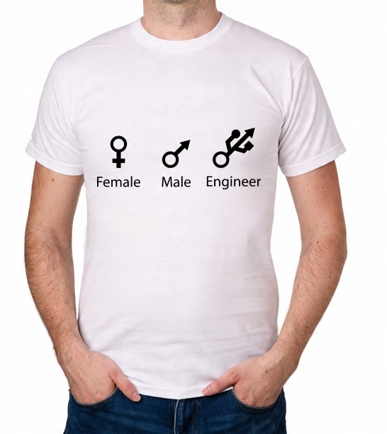 

koszulka Female Male Engineer prezent