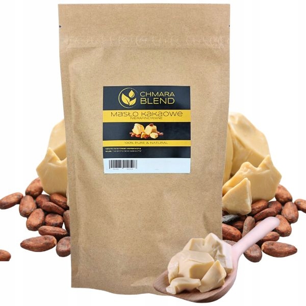 Masło Kakaowe Surowe Nierafinowane 1kg