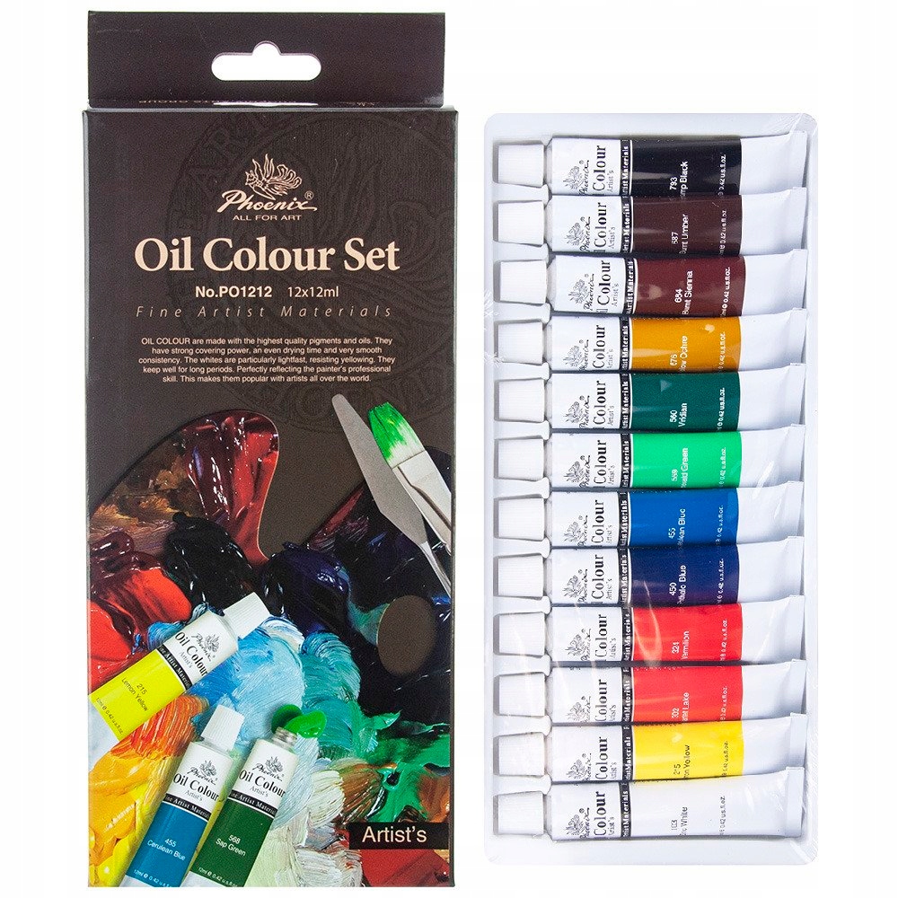 Farby Olejne Phoenix 12x12 ml