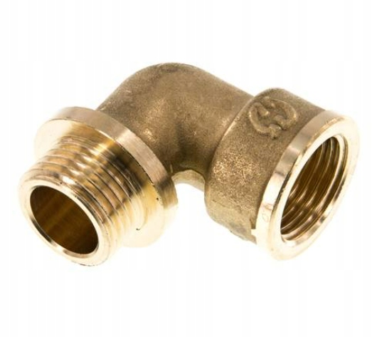 Závitové koleno 90°, Gw G 3" Gz G 3", 16 bar, mosaz