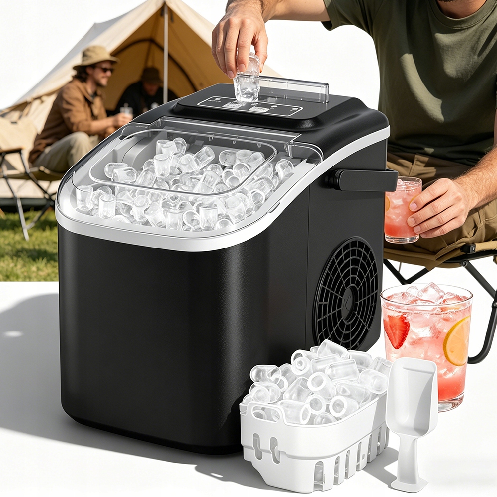 Kostkarka Do Lodu Wydajna Automatyczna Szybka Cicha 100W 12KG Łopatka