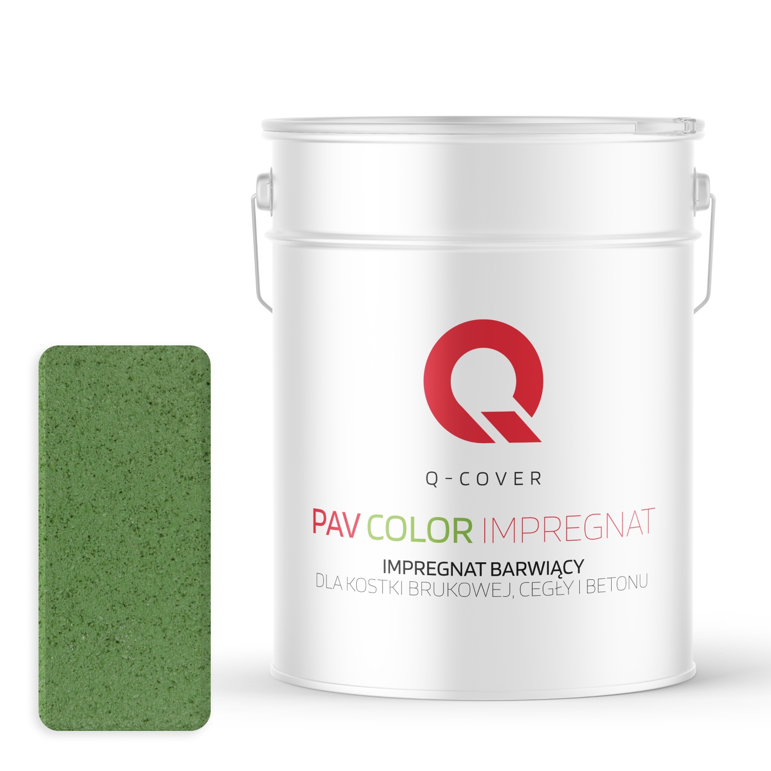 Barvící Impregnát Pro Dlažební Kostky Betonu, Travnatá Zelená Barva, 10 L