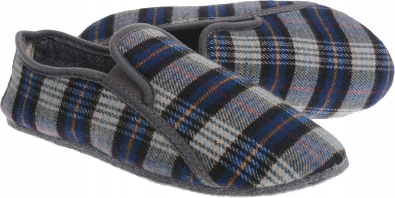 KAPCIE NA FILCOWEJ PODESZWIE BAMBOSZE MĘSKIE granat 44